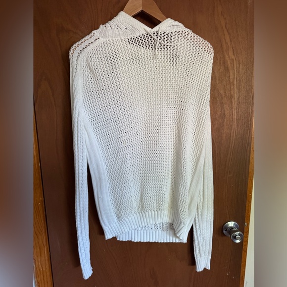 Gimaguas Bridget Knit Hoodie, White, Size Small - Picture 1 of 6